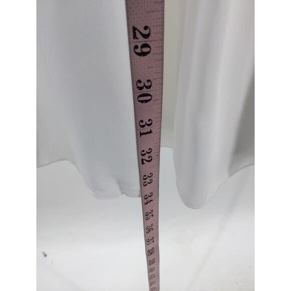 GIRL'S PARTY DRESS 6-7 Y white lace chiffon flower girl long maxi dress B74 - Picture 3 of 7